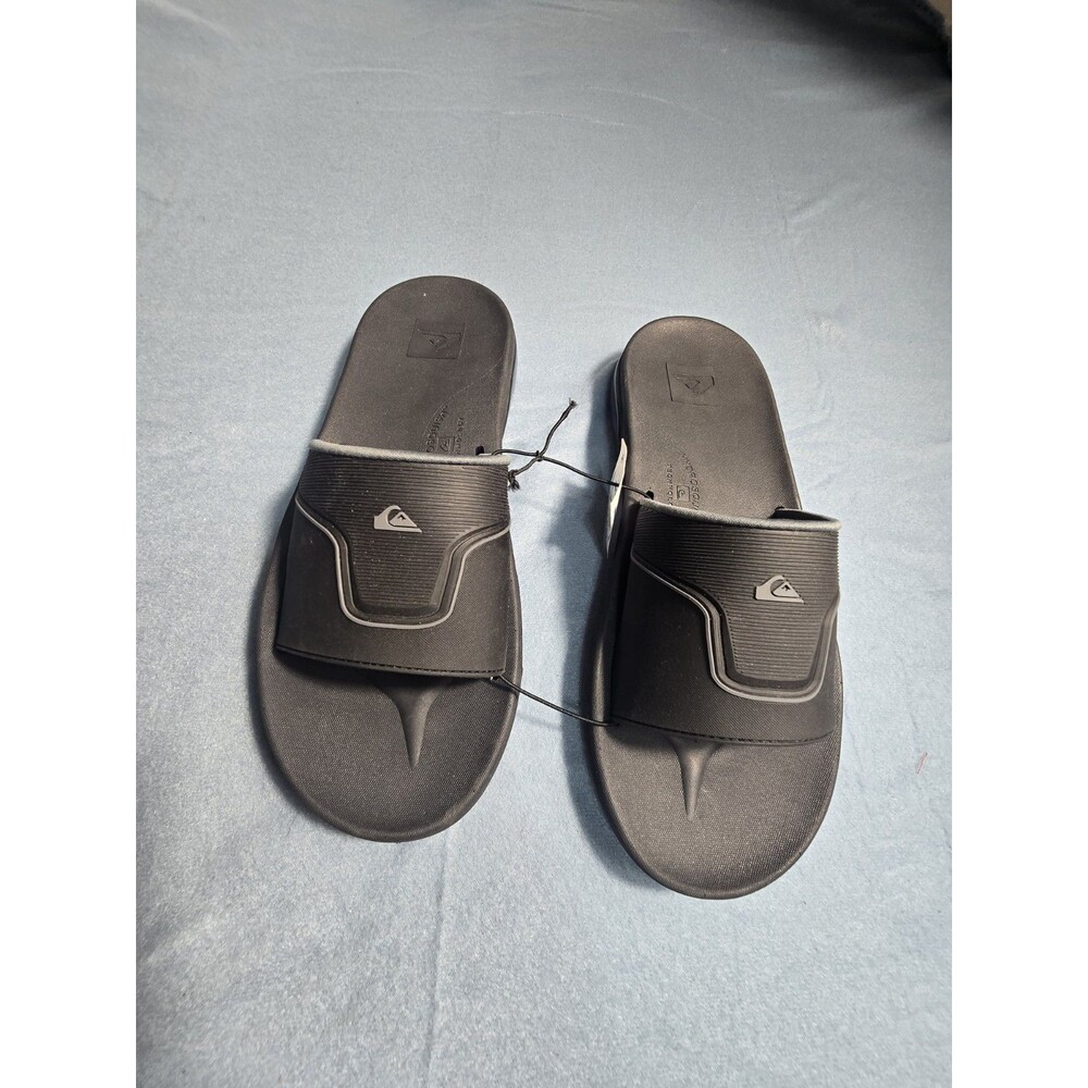 Quiksilver Hydrobound Slide Sandals Men’s Size 11 Black Comfort Slides NWT